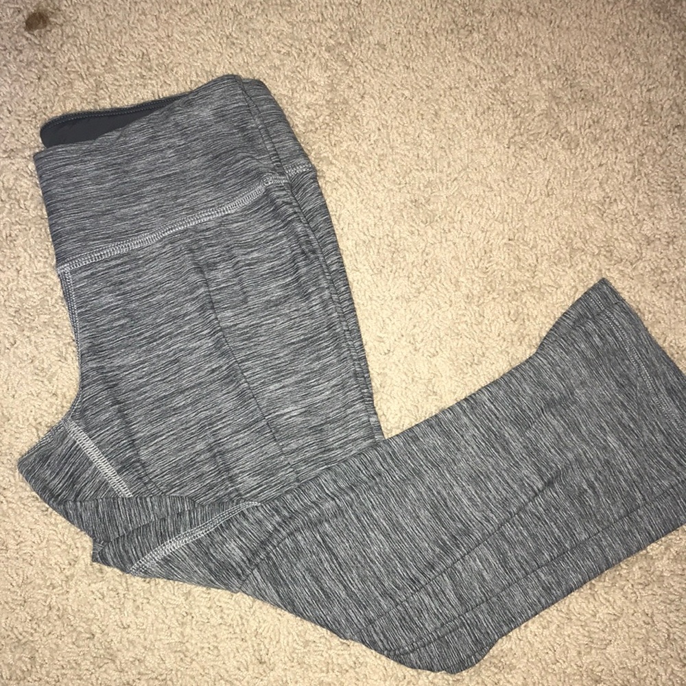 Gray New Balance Crop Leggings